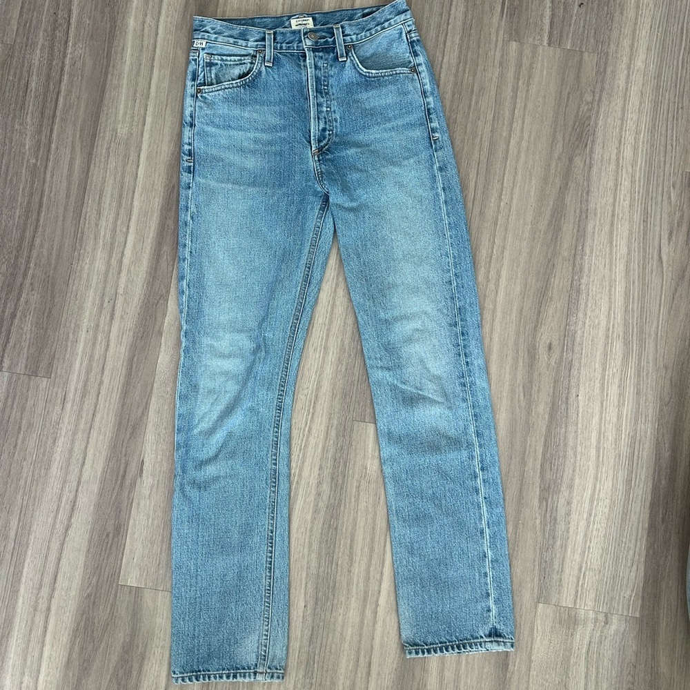 Citizens of Humanity Premium Vintage Charlotte High Rise Straight Leg Blue Jeans